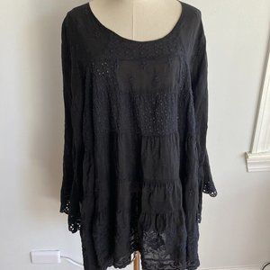 JOHNNY WAS Black Tunic